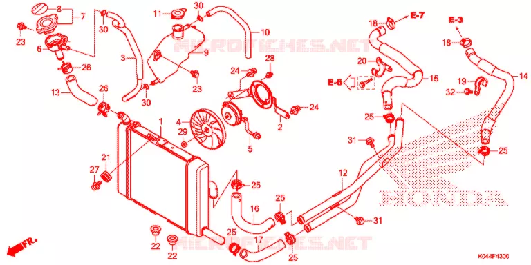 RADIATEUR Honda SCOOTER 300 FORZA 2016  NSS300G
