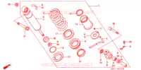 AMORTISSEUR ARRIERE pour Honda NT 650 BROS de 1988