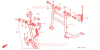 BEQUILLE pour Honda NT 650 BROS de 1988