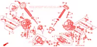CARBURATEUR (PIECES CONSTITUTIVES) pour Honda NT 650 BROS de 1988