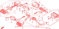 CLIGNOTANT (1) pour Honda NT 650 BROS de 1988