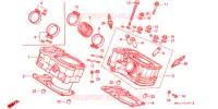 CYLINDRE   CULASSE (ARRIERE) pour Honda NT 650 BROS de 1988