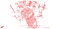 CYLINDRE   CULASSE (AVANT) pour Honda NT 650 BROS de 1988