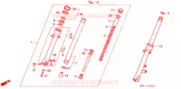 FOURCHE pour Honda NT 650 BROS de 1988