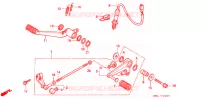 PEDALE pour Honda NT 650 BROS de 1988