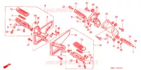 REPOSE PIED pour Honda NT 650 BROS de 1988
