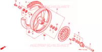 ROUE AVANT pour Honda NT 650 BROS de 1988