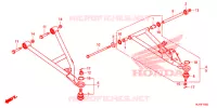 TRIANGLES AVANT pour Honda PIONEER 1000 M3 EPS CAMO de 2016