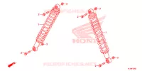 AMORTISSEUR ARRIERE pour Honda PIONEER 700 CAMO de 2014