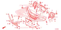 PARE CHOCS AVANT   ENTOURAGE DE PHARES pour Honda PIONEER 700 CM de 2014