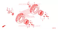 ROUE ARRIERE pour Honda PIONEER 700 CM de 2014