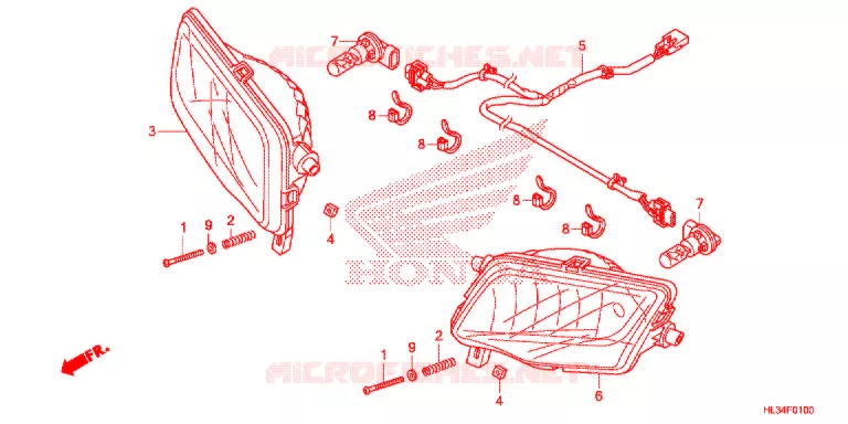 PHARE Honda ATV 700 PIONEER 2015  SXS700M2F