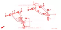 TRIANGLES AVANT ('06 '08) pour Honda TRX 250 SPORTRAX EX de 2008