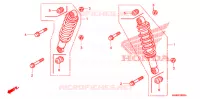 AMORTISSEUR AVANT pour Honda TRX 250 FOURTRAX RECON Electric Shift de 2008