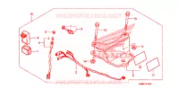 ATTACHE REMORQUE pour Honda TRX 250 FOURTRAX RECON Electric Shift de 2008
