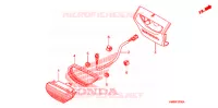 FEU ARRIERE pour Honda TRX 250 FOURTRAX RECON Electric Shift de 2008