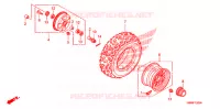 ROUE AVANT pour Honda TRX 250 FOURTRAX RECON Electric Shift de 2008