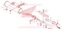 SILENCIEUX D'ECHAPPEMENT pour Honda TRX 250 FOURTRAX RECON Electric Shift de 2008