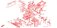 CADRE pour Honda TRX SPORTRAX 250 X de 1990
