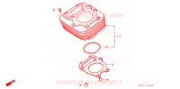 CYLINDRE pour Honda TRX SPORTRAX 250 X de 1990
