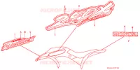 EMBLEME ('87,'88) pour Honda TRX SPORTRAX 250 X de 1990