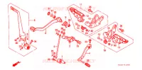 REPOSE PIED ('87,'88) pour Honda TRX SPORTRAX 250 X de 1990