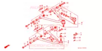 TRIANGLES AVANT pour Honda TRX SPORTRAX 250 X de 1990