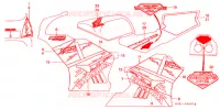 AUTOCOLLANTS (8) pour Honda NSR 250 SP ROTHMANS de 1992