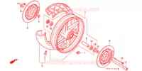 ROUE AVANT (2) pour Honda NSR 250 SP ROTHMANS de 1992