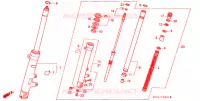 FOURCHE (2) pour Honda NSR 250 SE de 1992