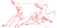 LEVIER DE GUIDON   CABLE   COMMODO pour Honda NSR 250 SE de 1992