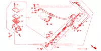 MAITRE CYLINDRE DE FREIN ARRIERE pour Honda NSR 250 SE de 1992