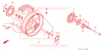 ROUE ARRIERE (1) pour Honda NSR 250 SE de 1992