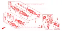 ARBRE DE ROUE  (4WD) pour Honda FOURTRAX 350 RANCHER 4X4 Electric Shift de 2006