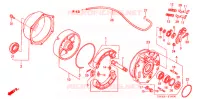 FLASQUE   MACHOIRES DE FREIN ARRIERE pour Honda FOURTRAX 350 RANCHER 4X4 de 2006