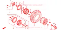 ROUE AVANT pour Honda FOURTRAX 350 RANCHER 4X4 de 2006