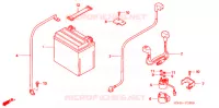 BATTERIE pour Honda FOURTRAX 350 RANCHER 4X2 de 2006