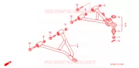 TRIANGLES AVANT (2WD) pour Honda FOURTRAX 350 RANCHER 4X2 de 2006