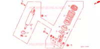 AMORTISSEUR ARRIERE (1) pour Honda CB 400 F CB1 With Speed warning light de 1989