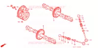 ARBRE A CAMES   SOUPAPE pour Honda CB 400 F CB1 With Speed warning light de 1989