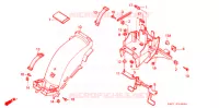 GARDE BOUE ARRIERE pour Honda CB 400 F CB1 With Speed warning light de 1989