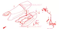 SELLE   CARENAGE ARRIERE pour Honda CB 400 F CB1 With Speed warning light de 1989