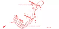 SILENCIEUX D'ECHAPPEMENT pour Honda CB 400 F CB1 With Speed warning light de 1989