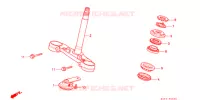 TE DE FOURCHE pour Honda CB 400 F CB1 With Speed warning light de 1989
