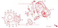 CARTER MOTEUR DROIT pour Honda CB 400 F CB1 Without Speed warning light de 1990