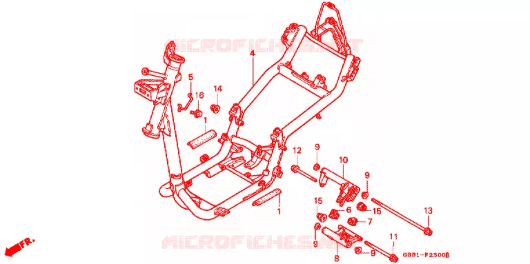 CADRE Honda MOTO 50 CABINA 1994  SCX50R
