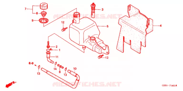 RESERVOIR D'HUILE Honda MOTO 50 CABINA 1994  SCX50R