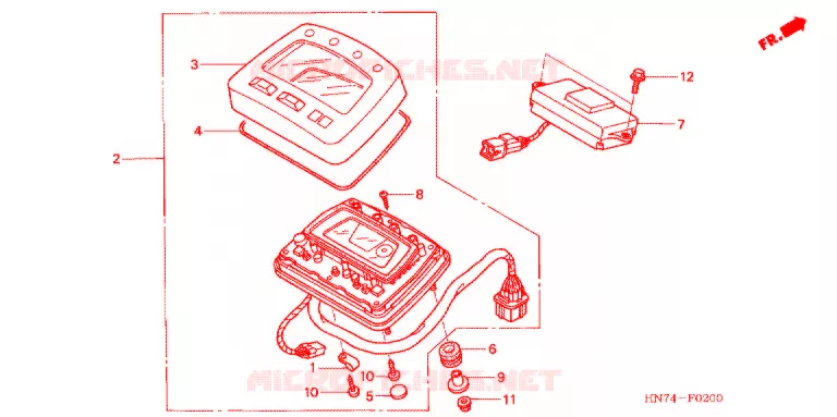 COMPTEUR Honda ATV 400 FOURTRAX 2004  TRX400FGA4