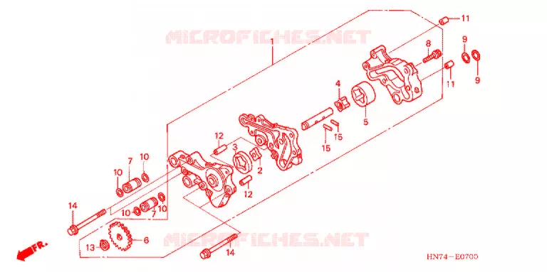 POMPE A HUILE Honda ATV 400 FOURTRAX 2005  TRX400FGA5