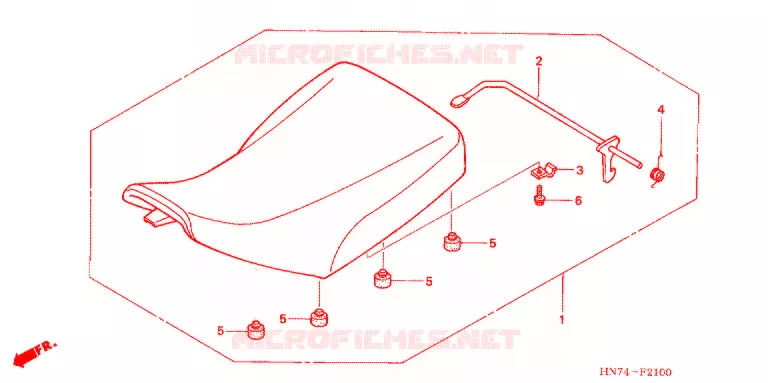 SELLE Honda ATV 400 FOURTRAX 2006  TRX400FGA6